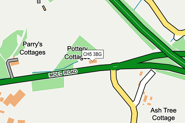 CH5 3BG map - OS OpenMap – Local (Ordnance Survey)