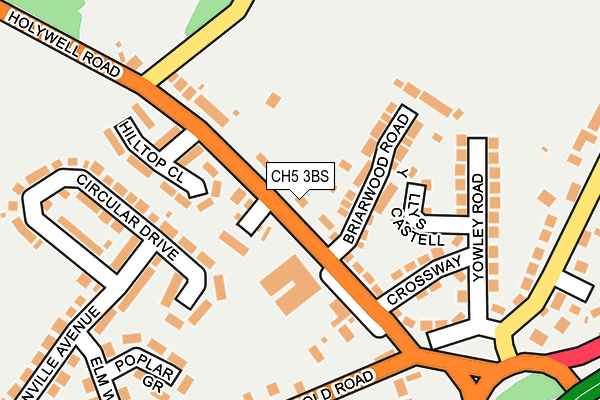 CH5 3BS map - OS OpenMap – Local (Ordnance Survey)