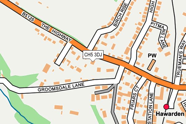 CH5 3DJ map - OS OpenMap – Local (Ordnance Survey)