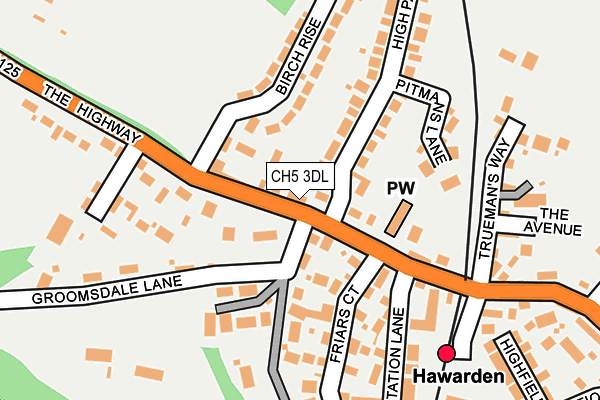 CH5 3DL map - OS OpenMap – Local (Ordnance Survey)