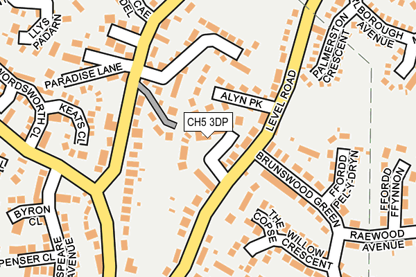CH5 3DP map - OS OpenMap – Local (Ordnance Survey)