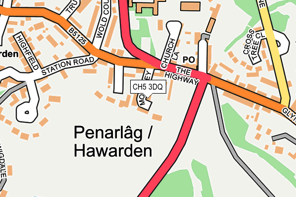 CH5 3DQ map - OS OpenMap – Local (Ordnance Survey)