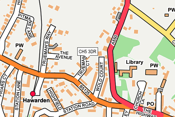 CH5 3DR map - OS OpenMap – Local (Ordnance Survey)