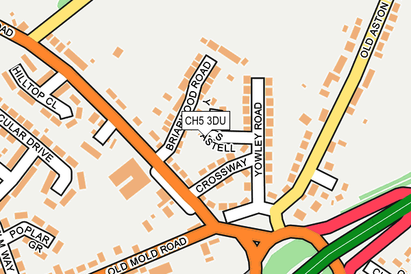 CH5 3DU map - OS OpenMap – Local (Ordnance Survey)