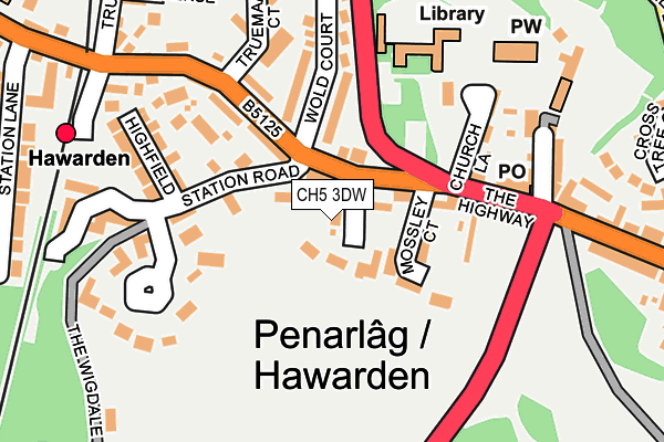 CH5 3DW map - OS OpenMap – Local (Ordnance Survey)