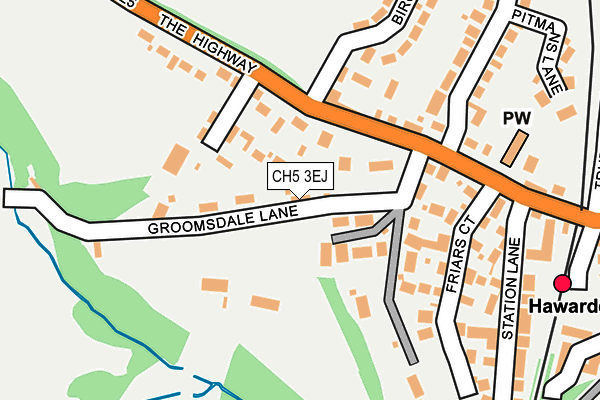 CH5 3EJ map - OS OpenMap – Local (Ordnance Survey)