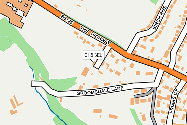 CH5 3EL map - OS OpenMap – Local (Ordnance Survey)