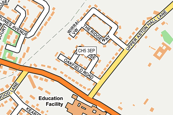CH5 3EP map - OS OpenMap – Local (Ordnance Survey)