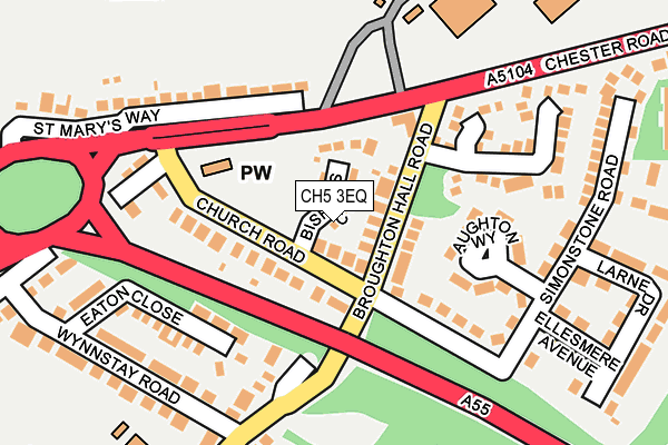 CH5 3EQ map - OS OpenMap – Local (Ordnance Survey)