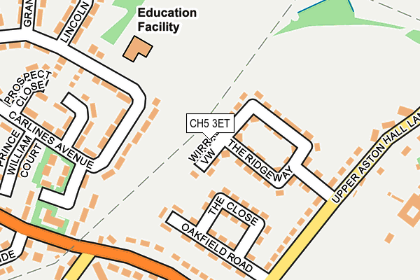 CH5 3ET map - OS OpenMap – Local (Ordnance Survey)