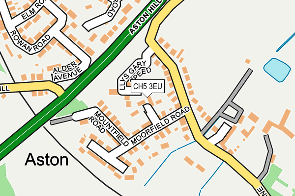 CH5 3EU map - OS OpenMap – Local (Ordnance Survey)