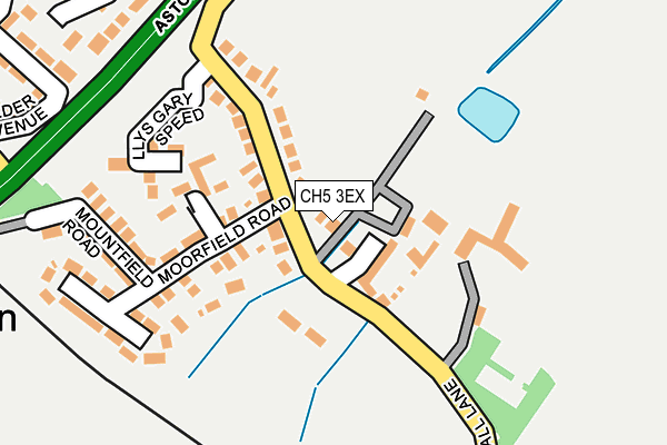 CH5 3EX map - OS OpenMap – Local (Ordnance Survey)