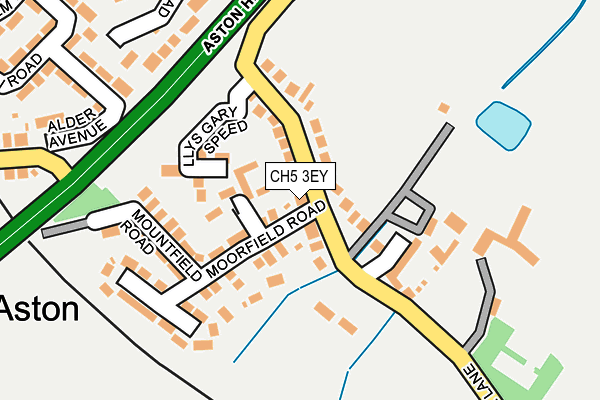 CH5 3EY map - OS OpenMap – Local (Ordnance Survey)
