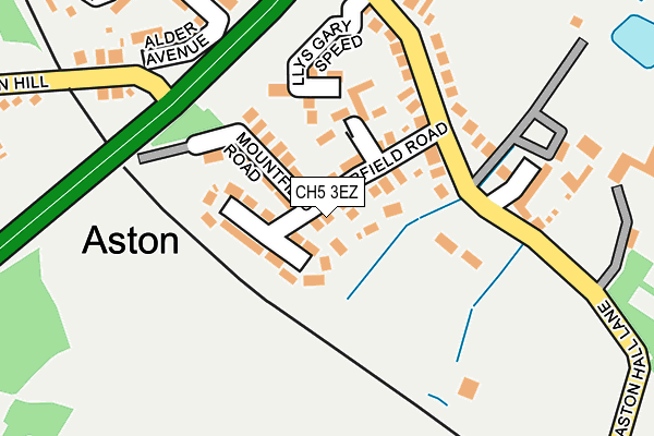 CH5 3EZ map - OS OpenMap – Local (Ordnance Survey)