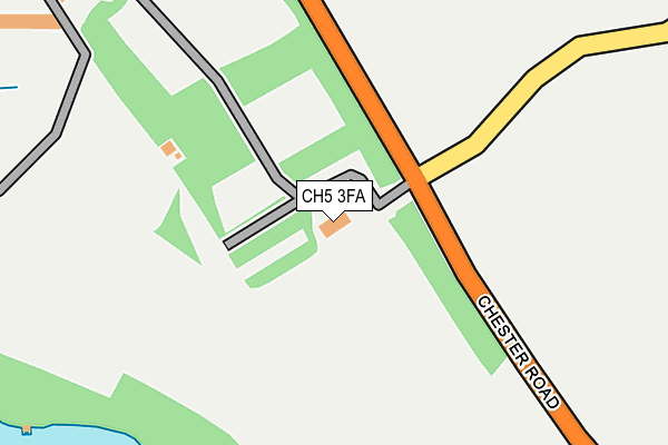 CH5 3FA map - OS OpenMap – Local (Ordnance Survey)