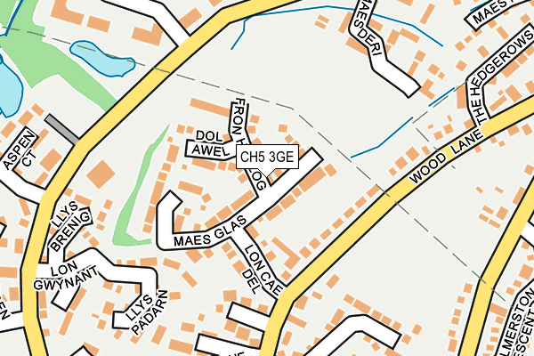 CH5 3GE map - OS OpenMap – Local (Ordnance Survey)