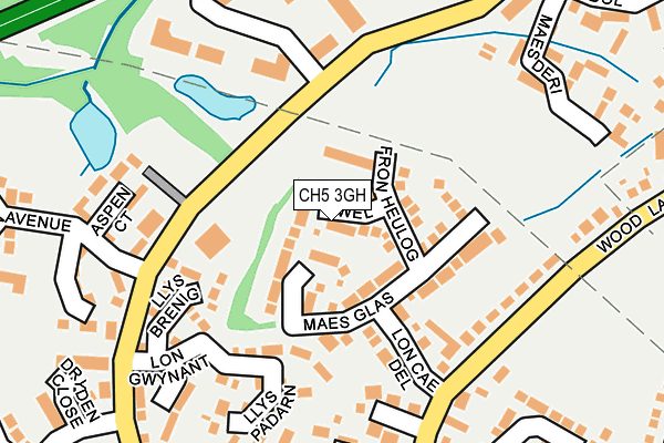 CH5 3GH map - OS OpenMap – Local (Ordnance Survey)