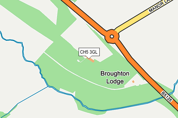 CH5 3GL map - OS OpenMap – Local (Ordnance Survey)