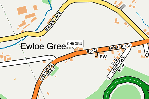 CH5 3GU map - OS OpenMap – Local (Ordnance Survey)