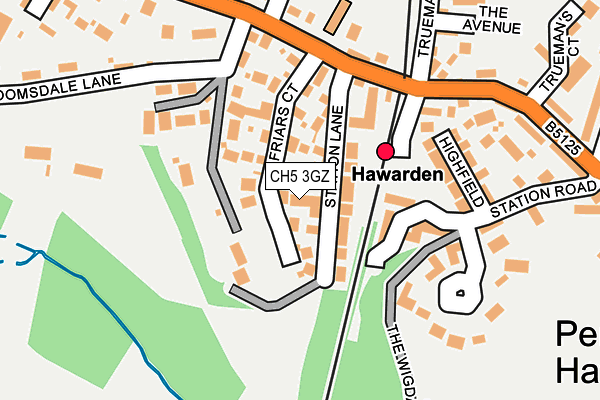 CH5 3GZ map - OS OpenMap – Local (Ordnance Survey)