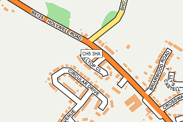 CH5 3HA map - OS OpenMap – Local (Ordnance Survey)