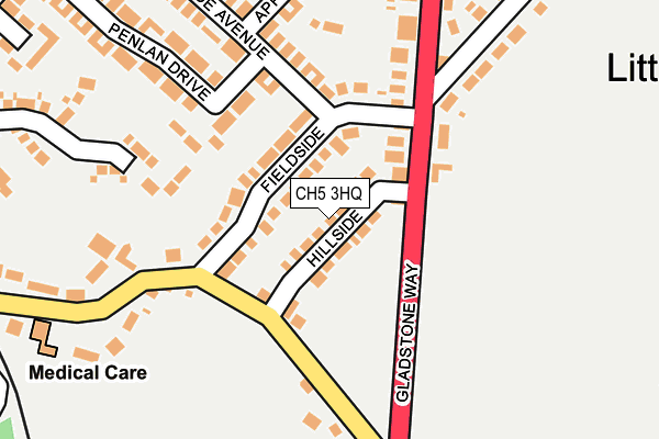 CH5 3HQ map - OS OpenMap – Local (Ordnance Survey)