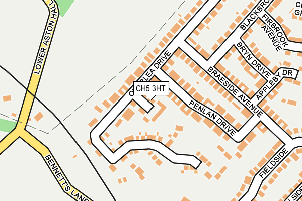 CH5 3HT map - OS OpenMap – Local (Ordnance Survey)