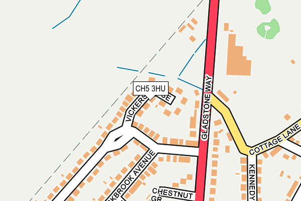 CH5 3HU map - OS OpenMap – Local (Ordnance Survey)