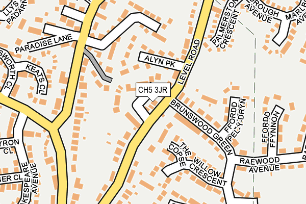 CH5 3JR map - OS OpenMap – Local (Ordnance Survey)