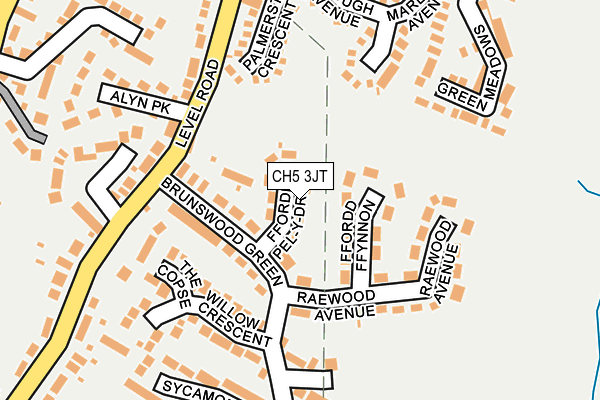 CH5 3JT map - OS OpenMap – Local (Ordnance Survey)