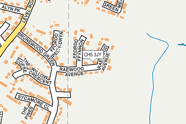 CH5 3JY map - OS OpenMap – Local (Ordnance Survey)