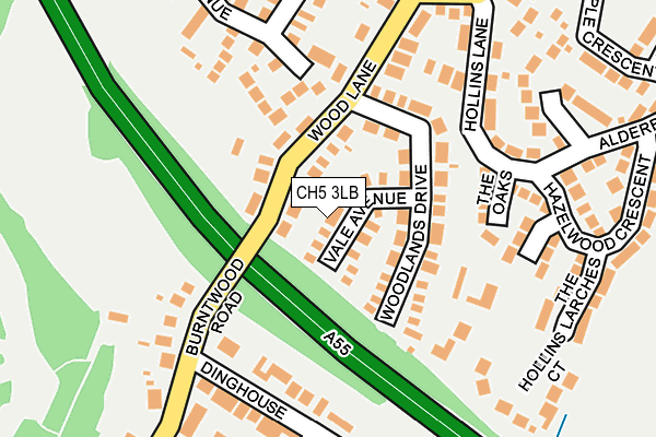 CH5 3LB map - OS OpenMap – Local (Ordnance Survey)