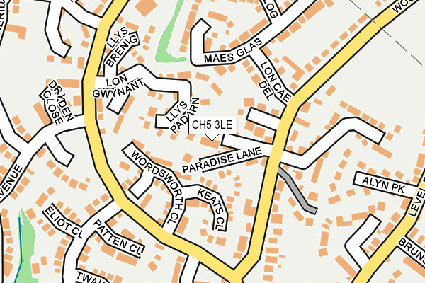 CH5 3LE map - OS OpenMap – Local (Ordnance Survey)