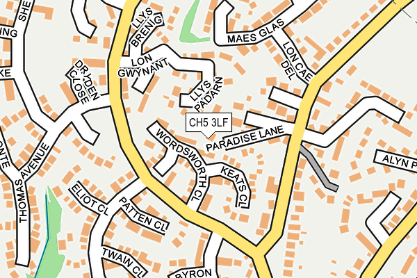 CH5 3LF map - OS OpenMap – Local (Ordnance Survey)