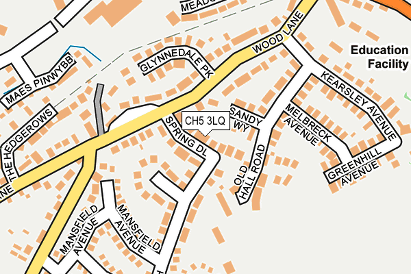 CH5 3LQ map - OS OpenMap – Local (Ordnance Survey)