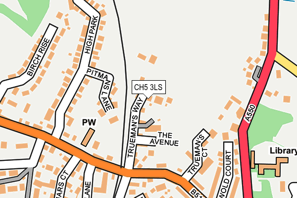 CH5 3LS map - OS OpenMap – Local (Ordnance Survey)