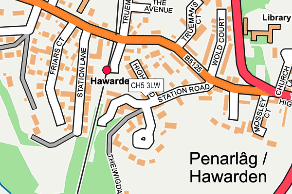 CH5 3LW map - OS OpenMap – Local (Ordnance Survey)