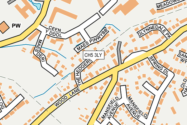 CH5 3LY map - OS OpenMap – Local (Ordnance Survey)