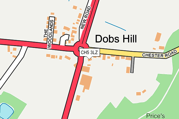 CH5 3LZ map - OS OpenMap – Local (Ordnance Survey)