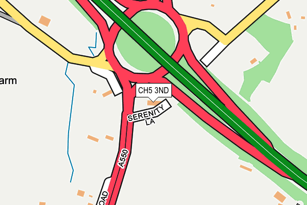 CH5 3ND map - OS OpenMap – Local (Ordnance Survey)