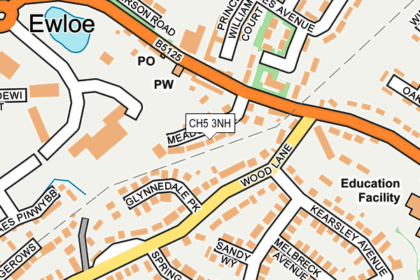 CH5 3NH map - OS OpenMap – Local (Ordnance Survey)