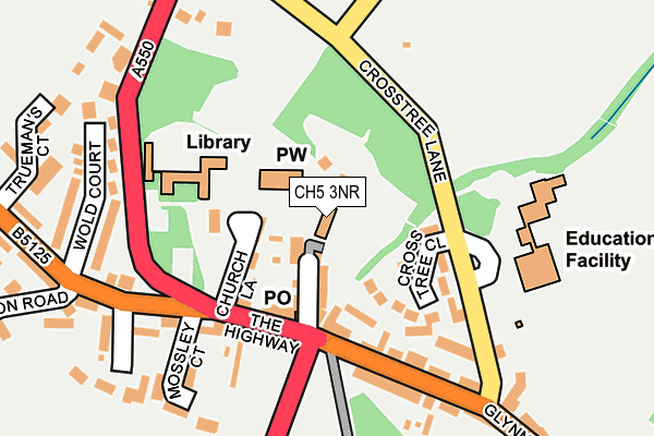 CH5 3NR map - OS OpenMap – Local (Ordnance Survey)