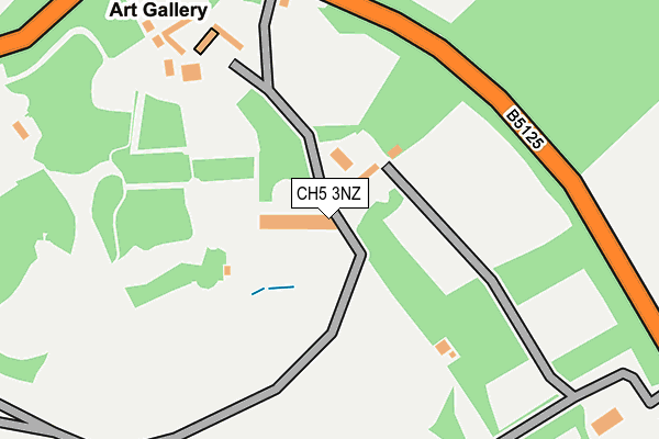 CH5 3NZ map - OS OpenMap – Local (Ordnance Survey)