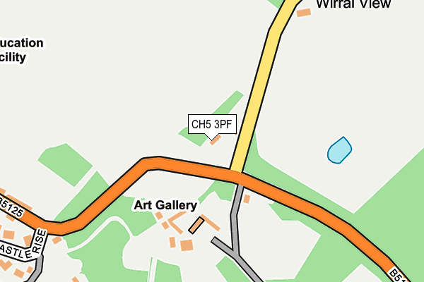 CH5 3PF map - OS OpenMap – Local (Ordnance Survey)