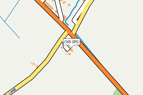 CH5 3PG map - OS OpenMap – Local (Ordnance Survey)