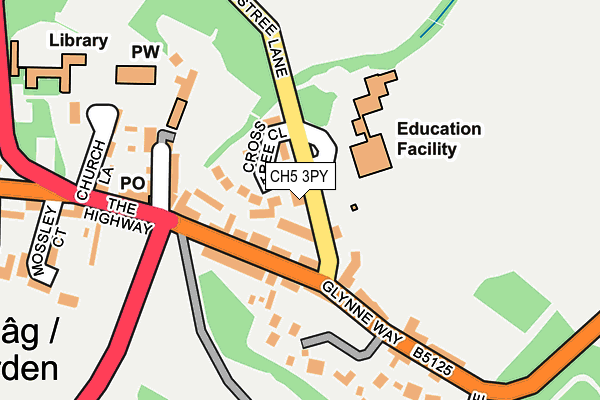 CH5 3PY map - OS OpenMap – Local (Ordnance Survey)