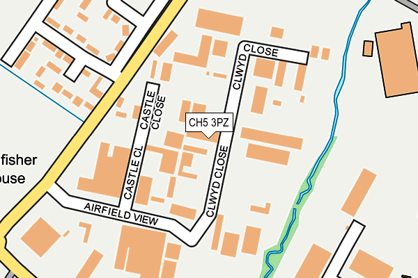 CH5 3PZ map - OS OpenMap – Local (Ordnance Survey)