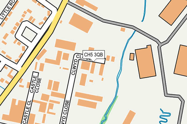 CH5 3QB map - OS OpenMap – Local (Ordnance Survey)