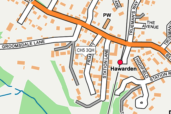 CH5 3QH map - OS OpenMap – Local (Ordnance Survey)