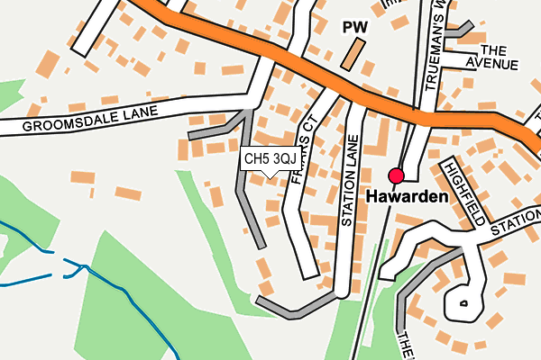 CH5 3QJ map - OS OpenMap – Local (Ordnance Survey)